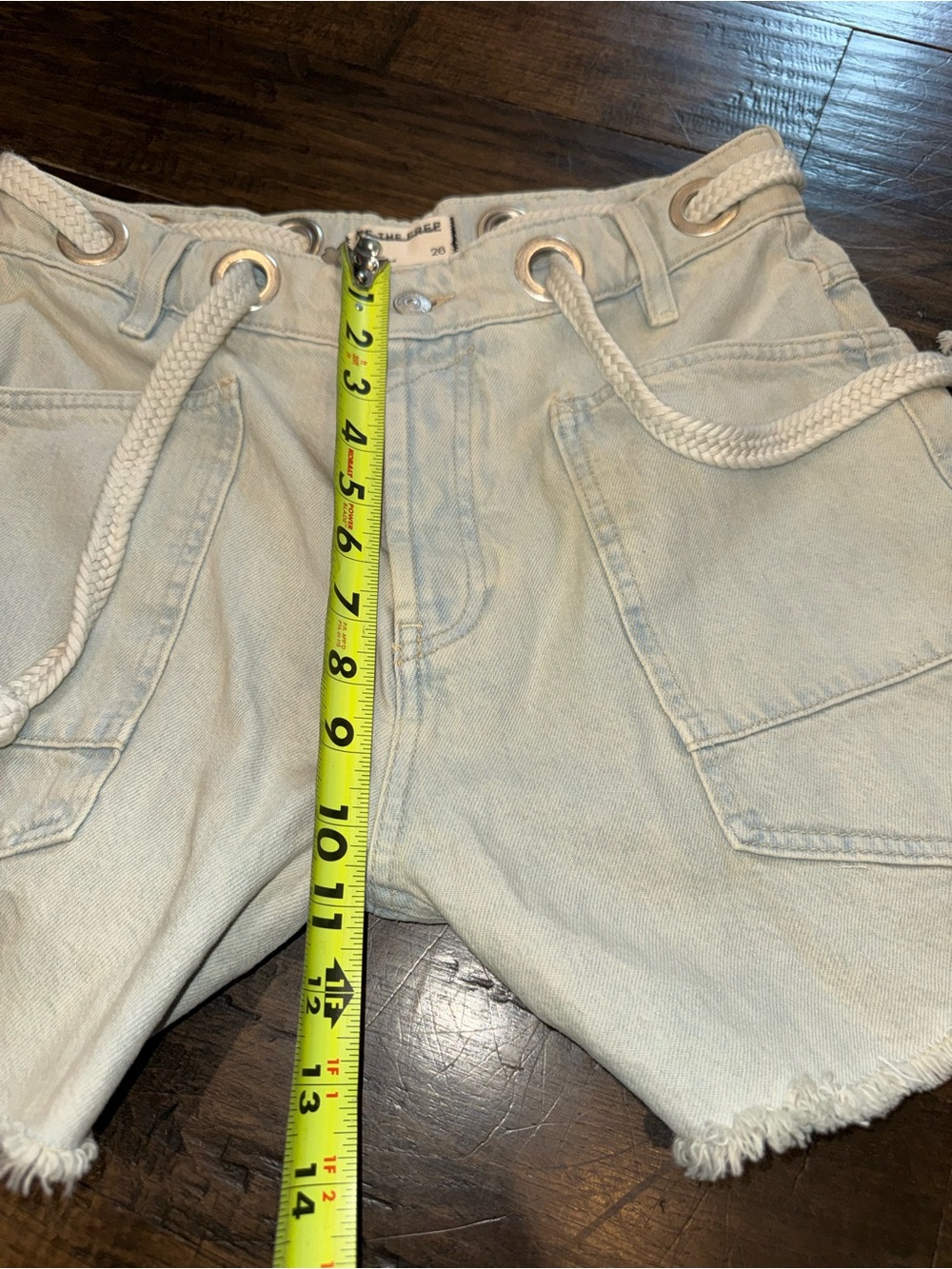 We The Free Moxi Rope-Drawstring Denim Shorts - Picture 7 of 11